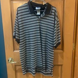 Men’s ADIDAS Golf Shirt XL. Black, Grey, White